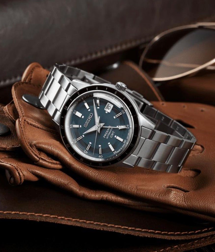 SEIKO PRESAGE SSK009J1 – Style60's Road Trip GMT