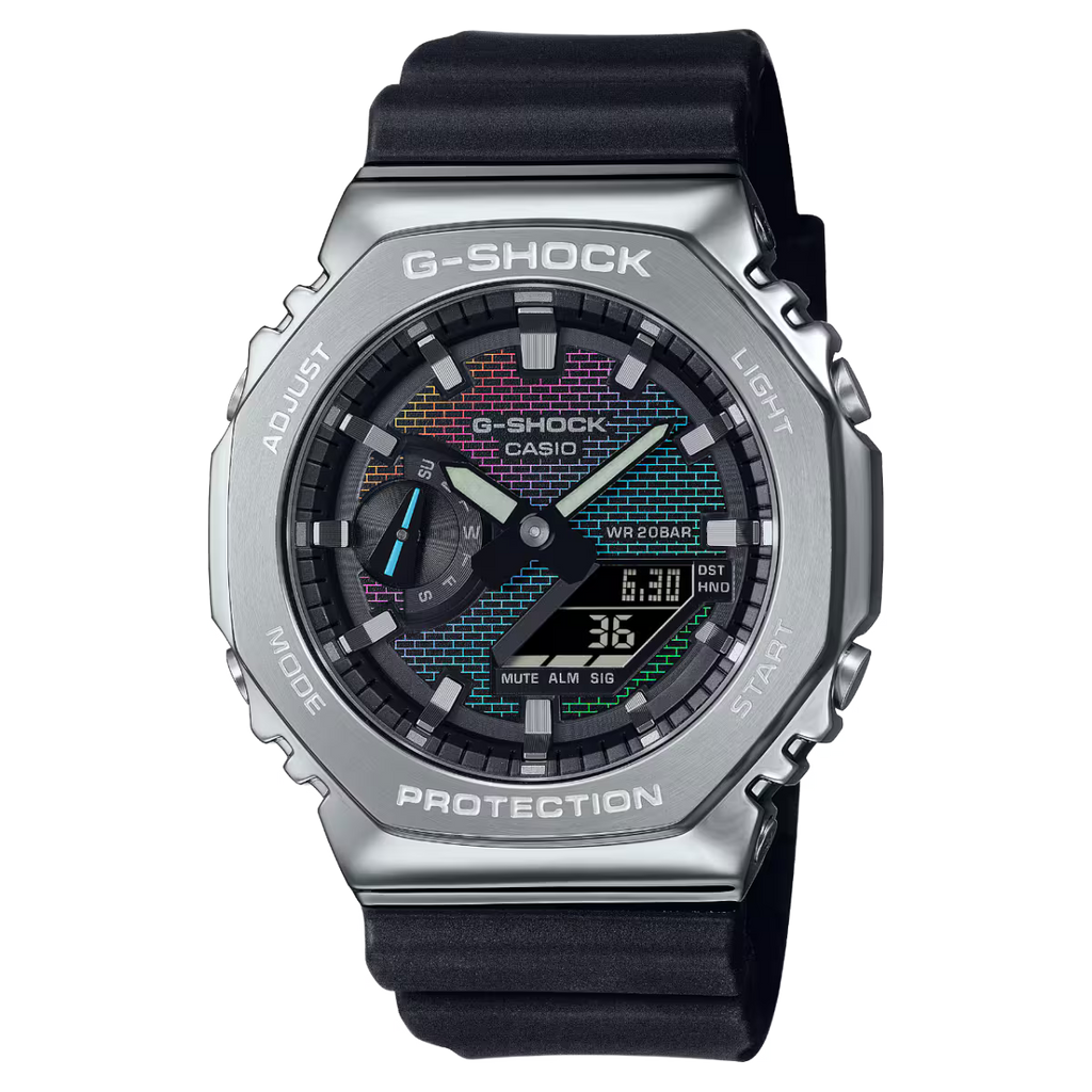 CASIO G-SHOCK GM-2100RW-1A Rainbow Brick Wall Series Limited Edition