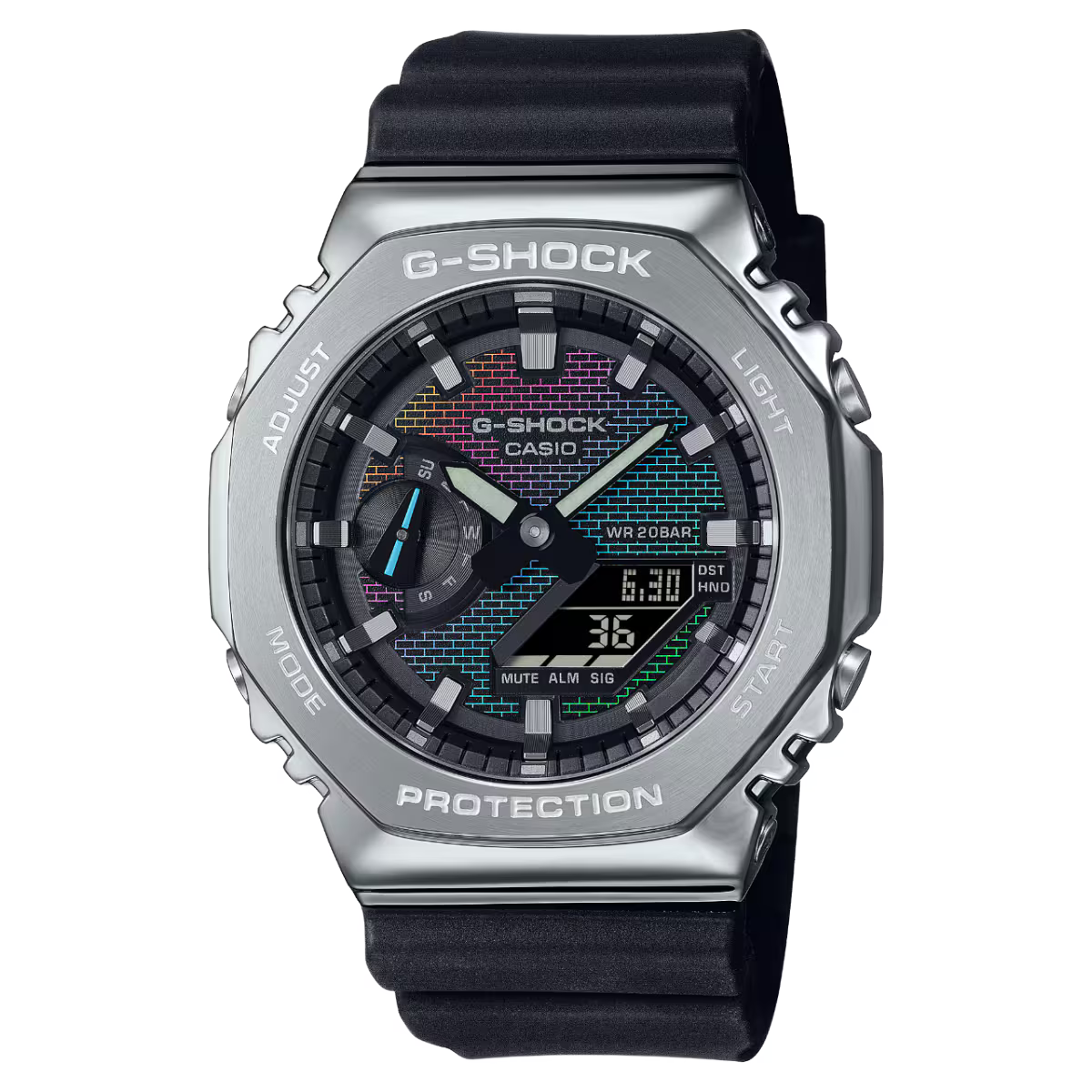 CASIO G-SHOCK GM-2100RW-1A Rainbow Brick Wall Series Limited Edition