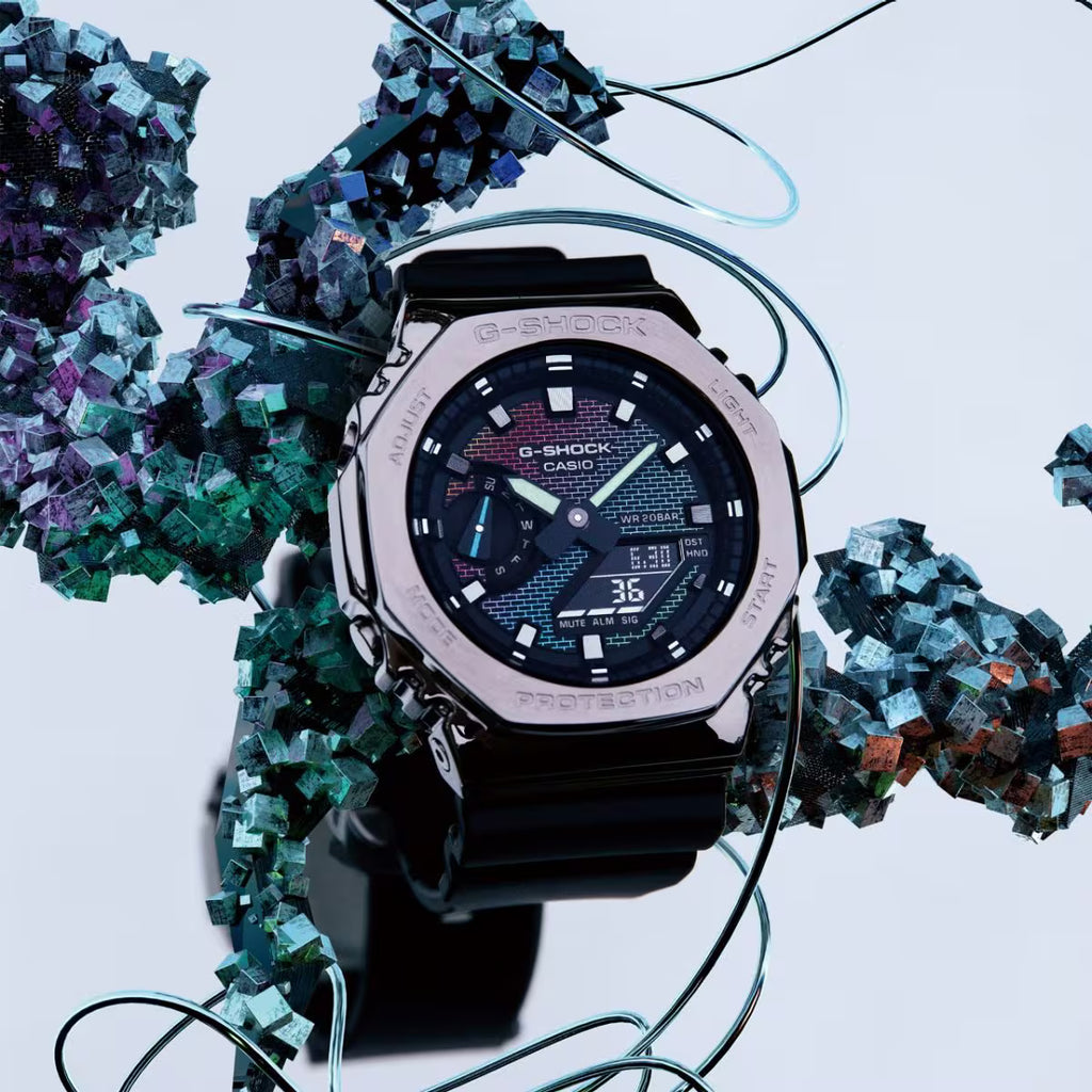 CASIO G-SHOCK GM-2100RW-1A Rainbow Brick Wall Series Limited Edition
