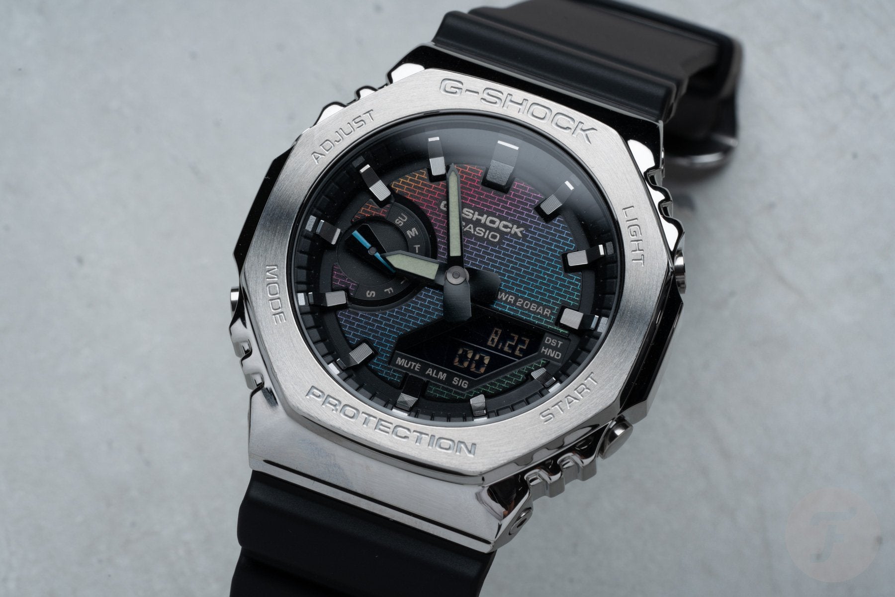 CASIO G-SHOCK GM-2100RW-1A Rainbow Brick Wall Series Limited Edition
