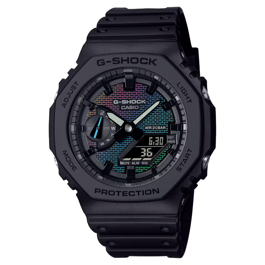 CASIO G-SHOCK GA-2100RW-1A Rainbow Brick Series Wall Limited Edition