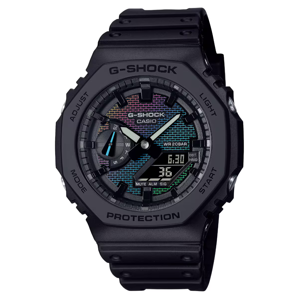 CASIO G-SHOCK GA-2100RW-1A Rainbow Brick Series Wall Limited Edition