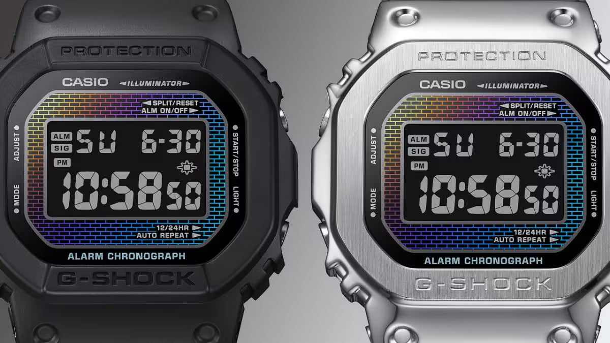 CASIO G-SHOCK GM-5600RW-1 Rainbow Brick Series Wall Limited Edition