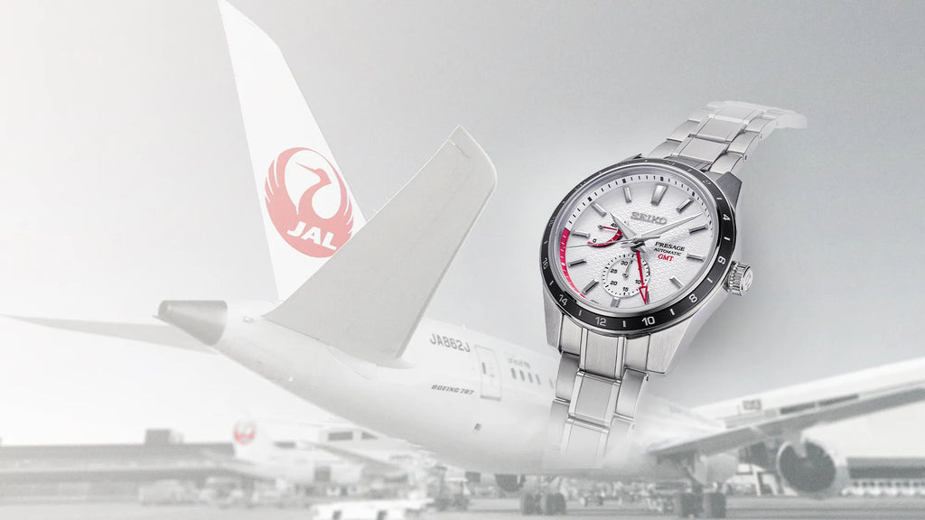 SEIKO PRESAGE SARF025 Sharp Edged - Japan Airlines 70th Anniversary Limited Edition