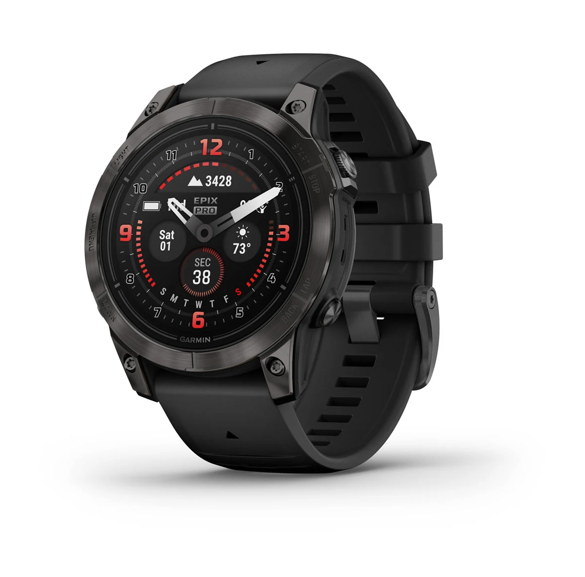Garmin Epix Pro (Gen 2) 47mm – Carbon Grey DLC with Black Band (AMOLED)