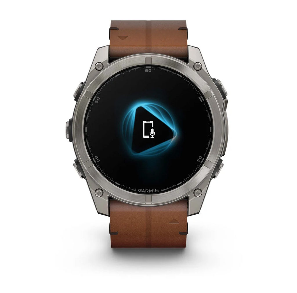 Garmin Fenix 8 51mm Sapphire AMOLED Smartwatch - Titanium Leather