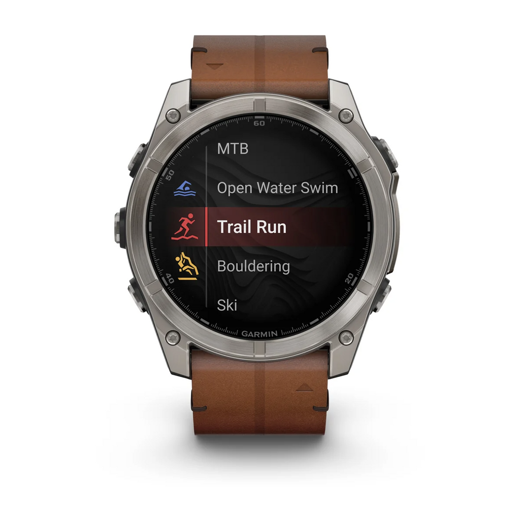 Garmin Fenix 8 51mm Sapphire AMOLED Smartwatch - Titanium Leather