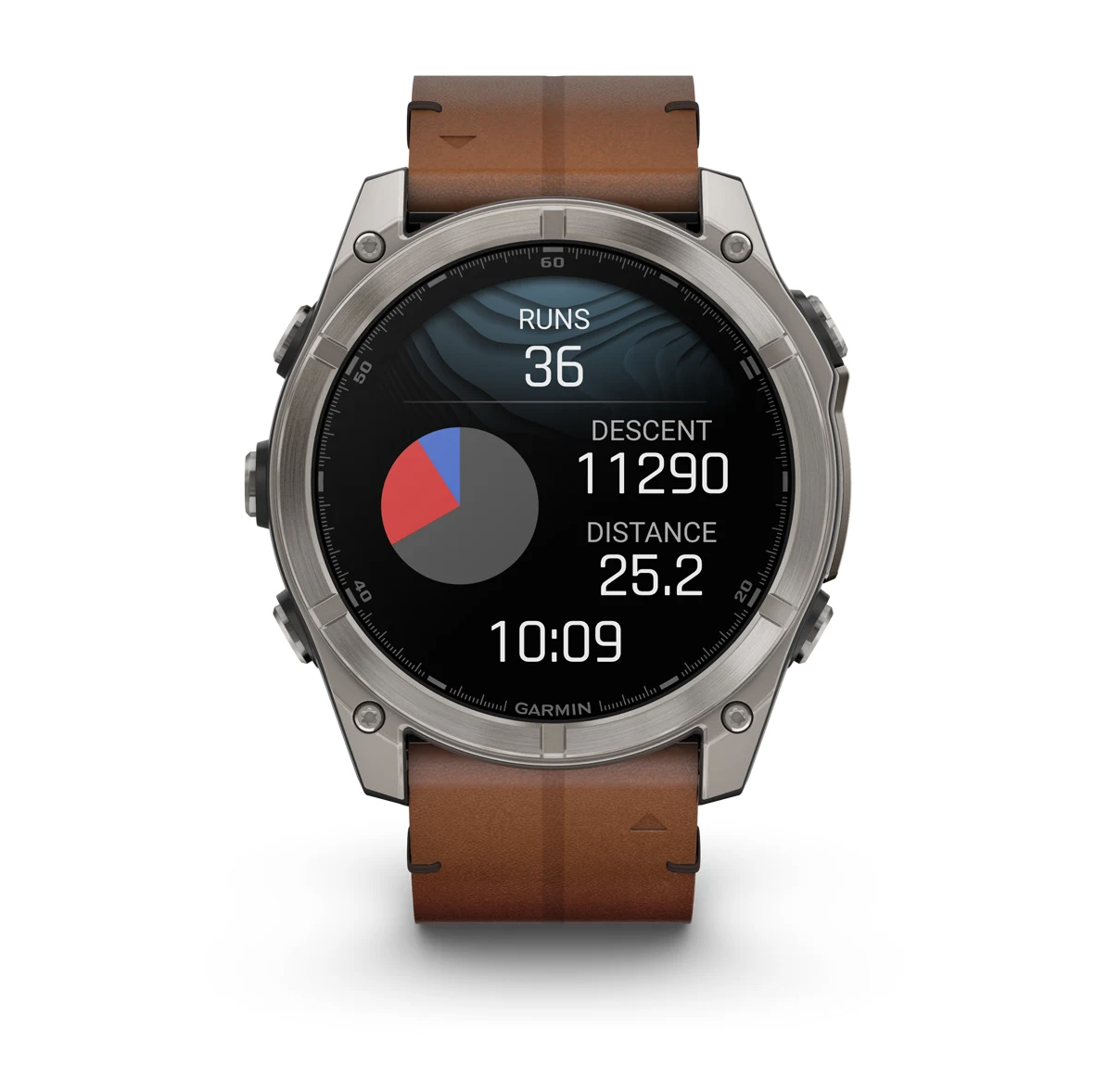 Garmin Fenix 8 51mm Sapphire AMOLED Smartwatch - Titanium Leather