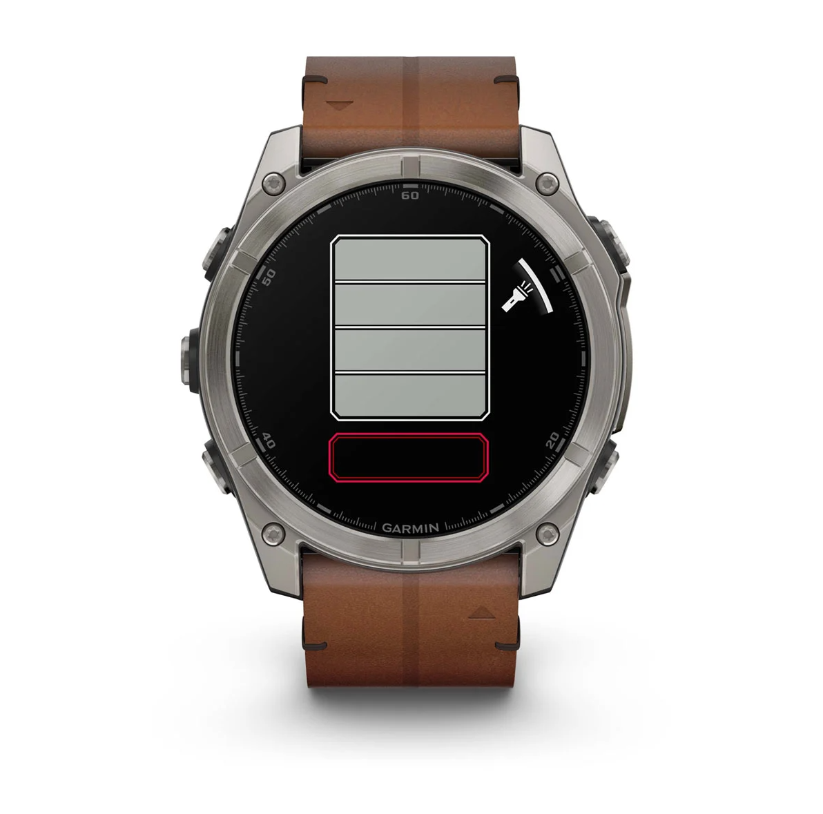 Garmin Fenix 8 51mm Sapphire AMOLED Smartwatch - Titanium Leather