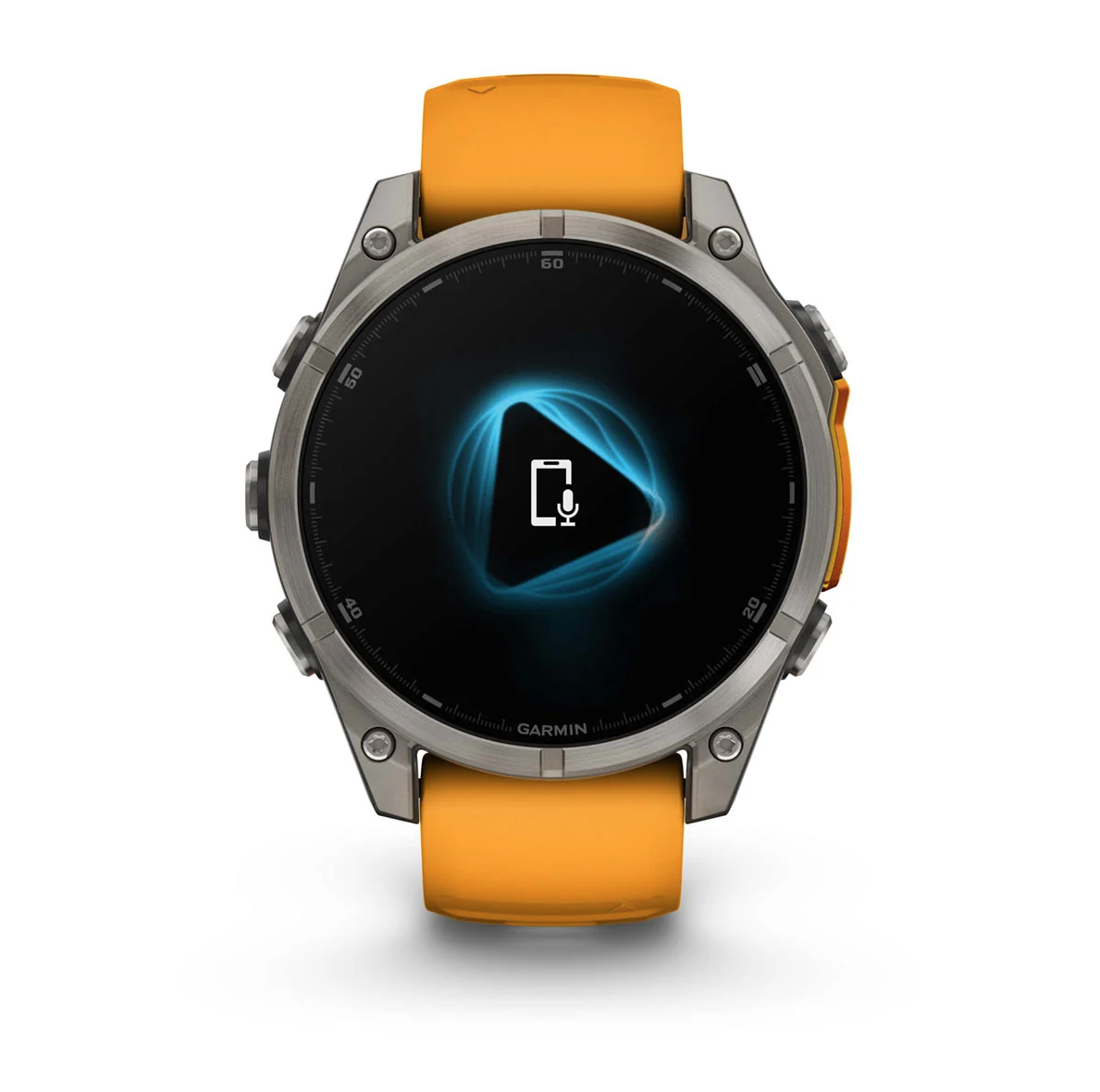 Garmin Fenix 8 47mm Sapphire AMOLED Smartwatch - Titanium Orange
