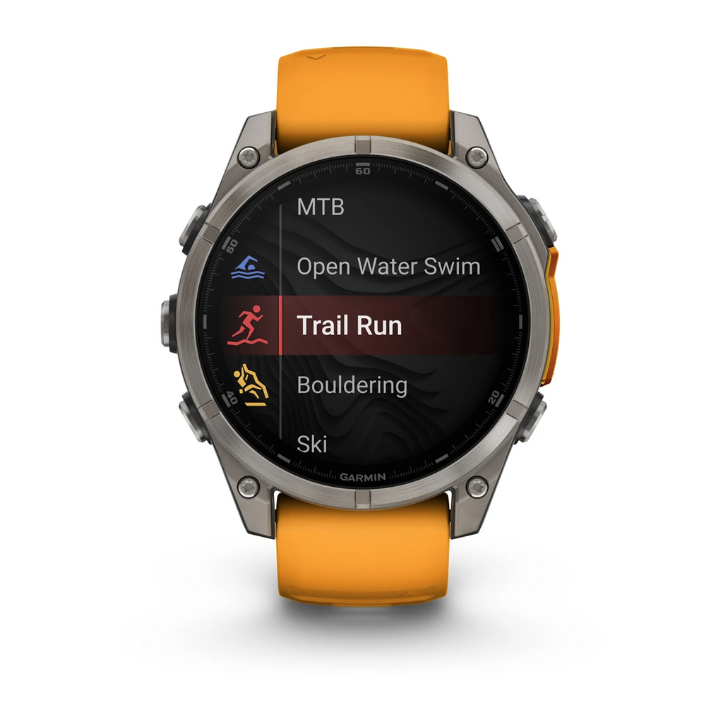 Garmin Fenix 8 47mm Sapphire AMOLED Smartwatch - Titanium Orange