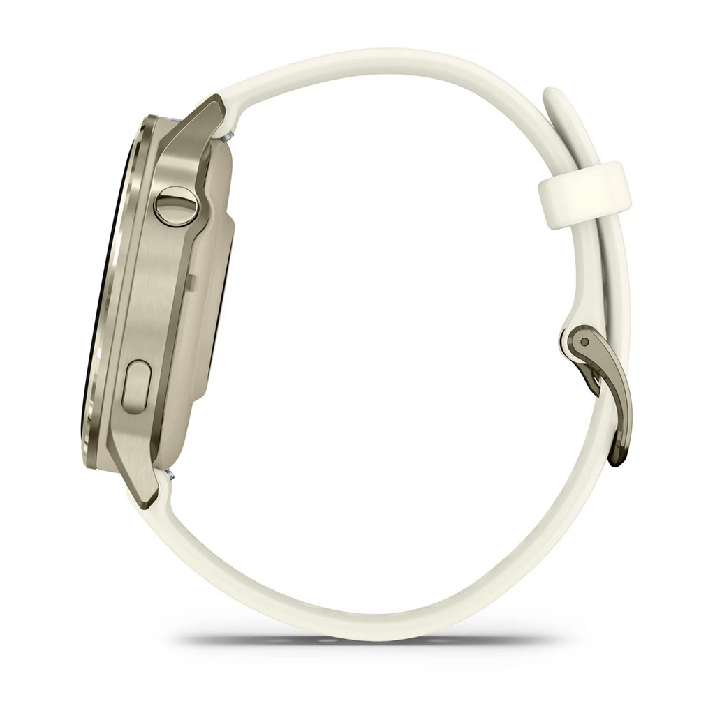 Garmin Venu 4 AMOLED - 41mm - Lunar Gold Bezel with Bone Silicone Band