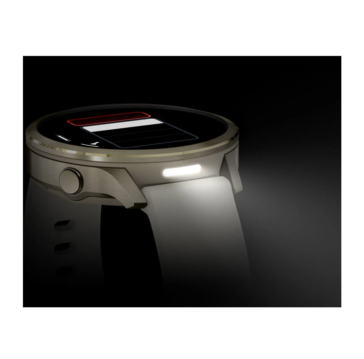 Garmin Venu 4 AMOLED - 41mm - Lunar Gold Bezel with Bone Silicone Band